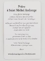 Carte de Prière Vitrail - Saint Michel
