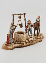 Santon Scène du Puits - 6 cm