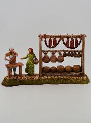 Santon - Charcutier et son Étal