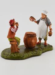Santon Aubergiste et Client - 6cm