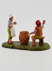 Santon Aubergiste et Client - 6cm