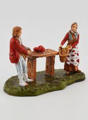 Santon Primeur et Cliente - 6cm