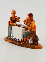 Santon Couple Attablé - 6 cm