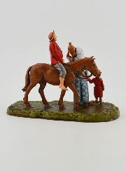 Santon Homme à Cheval & Famille - 6 cm