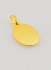 Médaille N-D de Fatima en Argent Doré 18k - 15mm