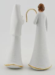 Sainte Famille Moderne Blanc & Or - 12cm
