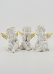 Lot de 3 Petits Anges Assortis - 6cm