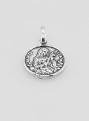 Médaille Sainte Rita en Argent 925 Plaqué - 12mm