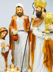 Crèche de Noël 6 Santons - 33cm