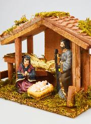 Crèche de Noël Nativité Scène 3 Santons - 20cm
