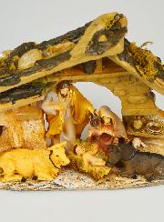 Crèche de Noël Scène Nativité 5 Santons - 30cm