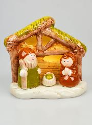 Crèche de Noël Lumineuse Dolomite - 14cm
