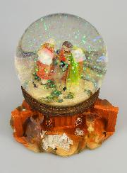 Crèche de Noël Boule en Verre 10cm - Nativité