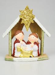 Crèche de Noël Nativité en Grès - 15cm