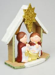 Crèche de Noël Nativité en Grès - 15cm