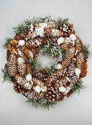 Couronne de Noël Lumineuse à Suspendre - 34cm
