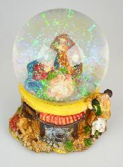 Crèche de Noël Boule en Verre 12cm - Nativité