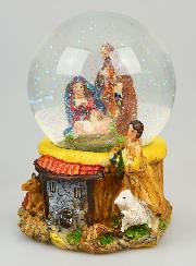 Boule de Noël en Verre 12cm - Nativité