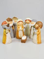 Crèche de Noël 8 Santons - 12cm