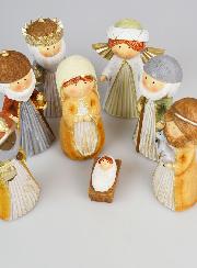 Crèche de Noël 8 Santons - 12cm