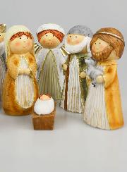 Crèche de Noël 8 Santons - 12cm