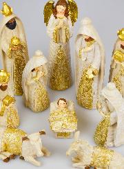 Crèche de Noël 10 Santons - 20cm