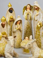 Crèche de Noël 10 Santons - 20cm