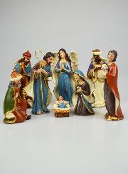 Crèche de Noël 8 Santons - 16cm
