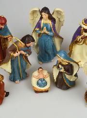 Crèche de Noël 8 Santons - 16cm