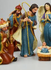 Crèche de Noël 8 Santons - 16cm