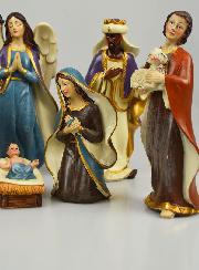 Crèche de Noël 8 Santons - 16cm