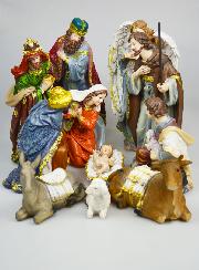 Crèche de Noël 11 Santons - 30cm