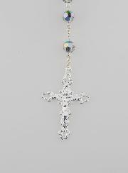 Chapelet en Pierre de Cristal Argent Massif