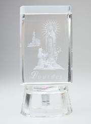 Statue Notre Dame de Lourdes en Verre