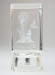 Statue Notre Dame de Lourdes en Verre