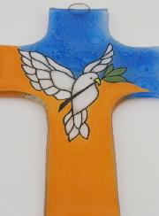 Croix Esprit Saint en Verre