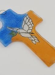 Croix Esprit Saint en Verre