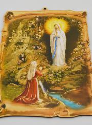 Icône Grotte Apparitions de Lourdes 22cm