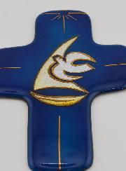 Croix Esprit Saint Luxe Carrée Emaux du Liban