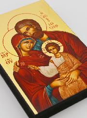 Icone Sainte Famille - 12 cm