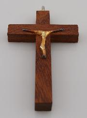 Croix d' Aube en Bois Christ Moderne