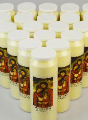 Lot de 20 Bougies de Neuvaine Sainte Famille