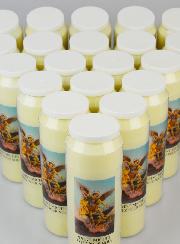 Lot de 20 Bougies de Neuvaine Saint Michel Archange