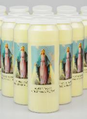 Lot de 20 Bougies de Neuvaine Vierge Miraculeuse