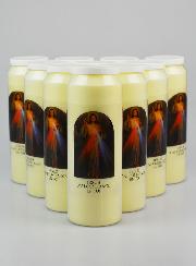 Lot de 10 Bougies Neuvaine Christ Miséricordieux