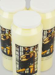 Lot de  3 Bougies de Neuvaine à Saint Christophe