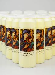 Lot de 20 Bougies de Neuvaine Vierge à l'Enfant