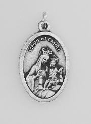 Médaille Religieuse du Scapulaire Argentée