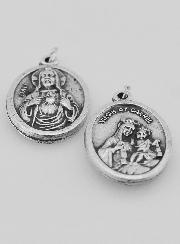 Médaille Religieuse du Scapulaire Argentée