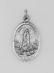 Médaille Religieuse Notre Dame de Fatima Argentée